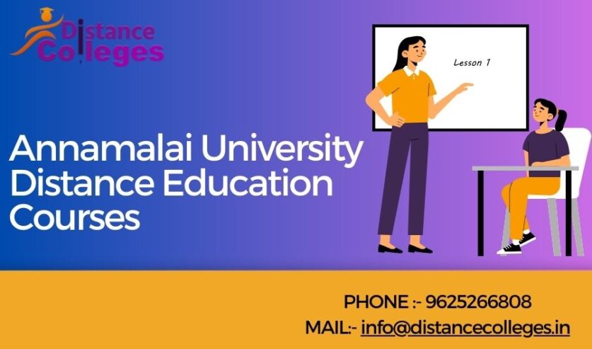 Annamalai University Distance Education Courses