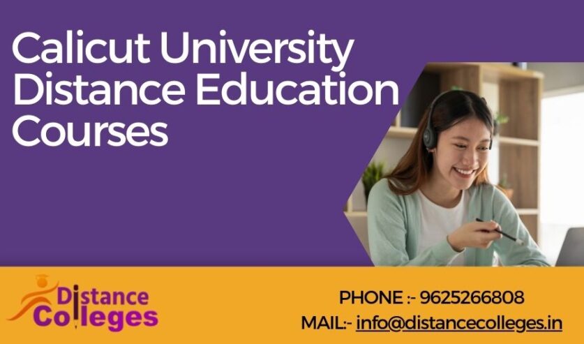 Calicut University Distance Education Courses