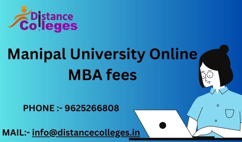 Manipal University Online MBA fees